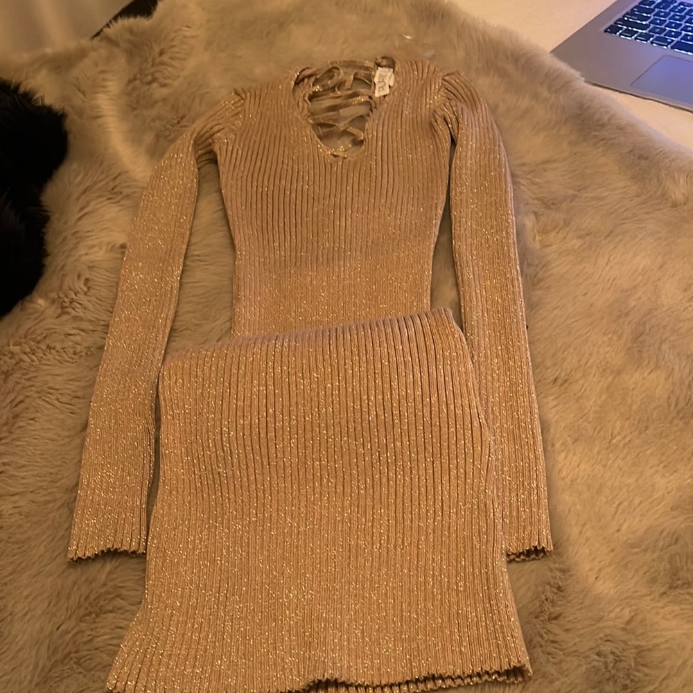Gold  nice  dress